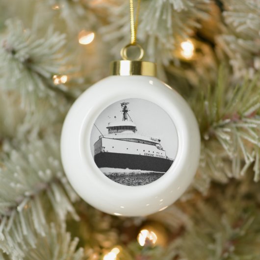 Edmund Fitzgerald Keramische Bal Ornament (Boom)