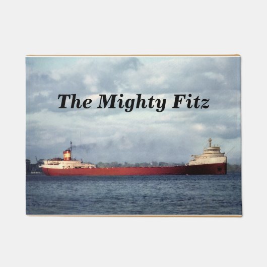 Edmund Fitzgerald Mighty Fitz om zich aan te passe Deurmat (Voorkant)