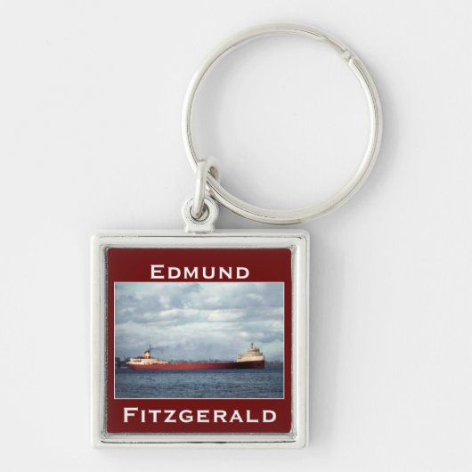 Edmund Fitzgerald op de St. Clair Rivier Sleutelhanger (Voorkant)