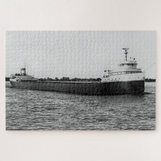 Edmund Fitzgerald op St. Clair River Original Legpuzzel (Horizontaal)