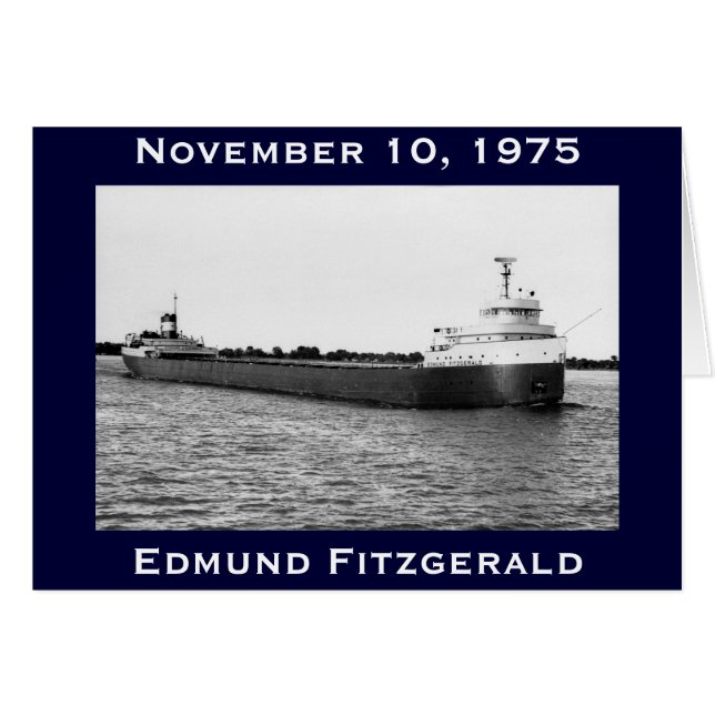 Edmund Fitzgerald sur la rivière de St Clair (Devant horizontal)