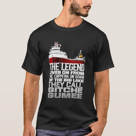 Edmund Fitzgerald They Call Gitche Gumee T-shirt (Voorkant)