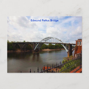Edmund Pettus-brug in Selma, Alabama Briefkaart