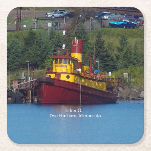 Edna G. papieren onderzetter (Voorkant)