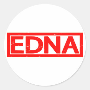 Edna Stamp Ronde Sticker