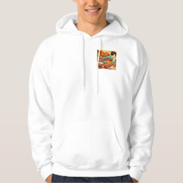 Edo Beauty on Skateboard -ice cream Ukiyo-e Style Hoodie