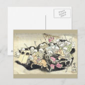 Edo-monsters briefkaart (Voorkant / Achterkant)