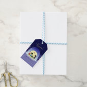 Edo-Neko's sneeuwviering Cadeaulabel (Met Touw)