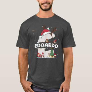 Edoardo Kerstmis Shirt met Edoardo Name voor grapp