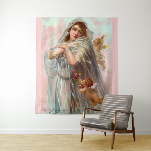 Edouard Bisson The Fiancée Wandkleed (In situ)