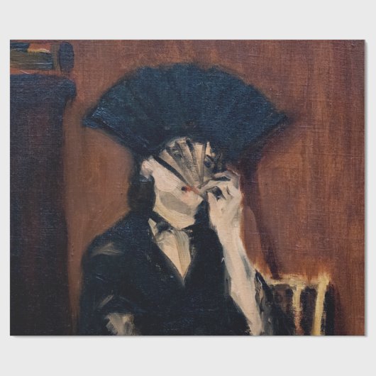 Edouard Manet - Berthe Morisot met een ventilator Cadeaupapier (Vlak)