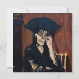 Edouard Manet - Berthe Morisot met een ventilator Kaart