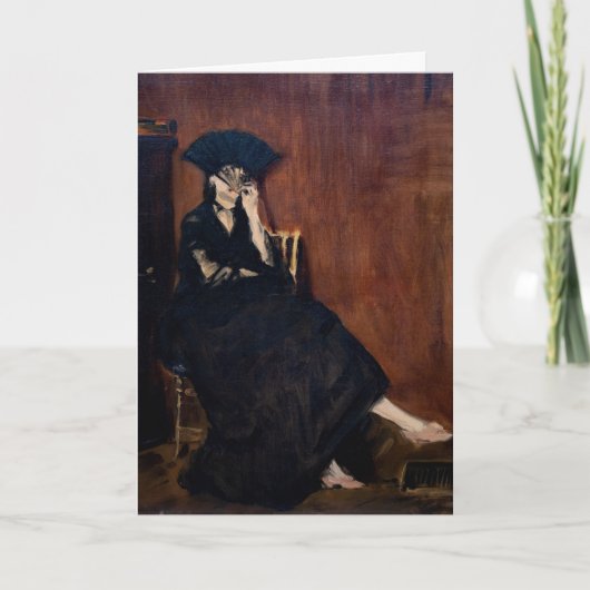 Edouard Manet - Berthe Morisot met een ventilator Kaart (Voorkant)