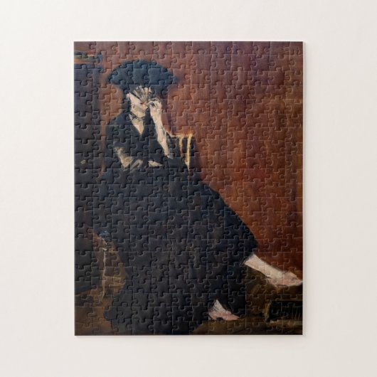 Edouard Manet - Berthe Morisot met een ventilator Legpuzzel (Verticaal)
