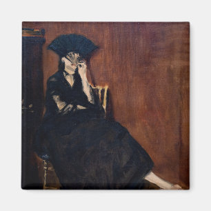 Edouard Manet - Berthe Morisot met een ventilator Magneet
