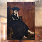 Edouard Manet - Berthe Morisot met een ventilator Raamsticker (Vel 2)