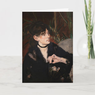 Edouard Manet - Berthe Morisot met een waaier 1874 Kaart