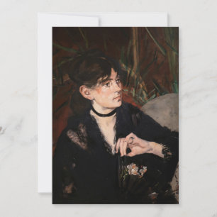 Edouard Manet - Berthe Morisot met een waaier 1874 Kaart