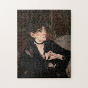 Edouard Manet - Berthe Morisot met een waaier 1874 Legpuzzel