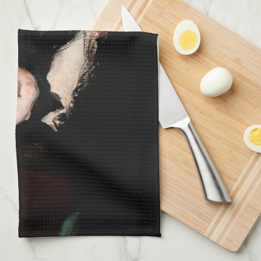 Edouard Manet - Berthe Morisot Reclining Theedoek (Quarter Fold)