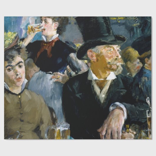 Edouard Manet - Bij de Cafe Cadeaupapier (Vlak)
