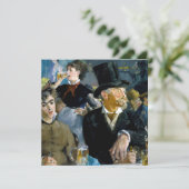 Edouard Manet - Bij de Cafe Kaart (Staand voorkant)