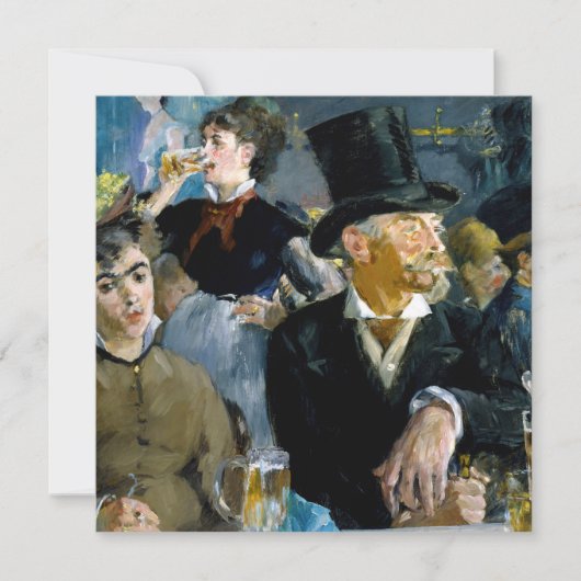 Edouard Manet - Bij de Cafe Kaart (Voorkant)