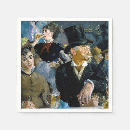 Edouard Manet - Bij de Cafe Servet (Voorkant)