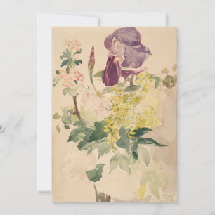 Edouard Manet - Bloem met Iris, Laburnum Kaart