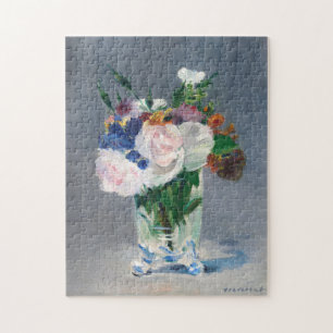 Edouard Manet - Bloemen in een kristallen vaas Legpuzzel