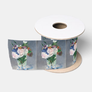 Edouard Manet - Bloemen in een kristallen vaas Lint