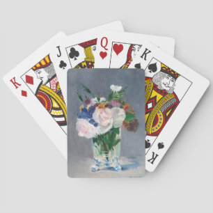 Edouard Manet - Bloemen in een kristallen vaas Pokerkaarten
