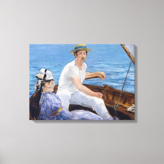 Edouard Manet - Boating Canvas Afdruk (Voorkant)