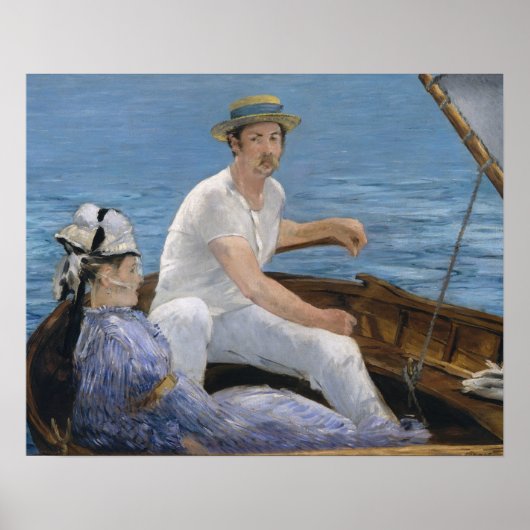 Edouard Manet - Boating Poster (Voorkant)