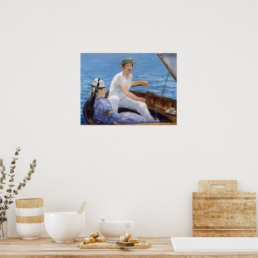 Edouard Manet - Boating Poster (Keuken)