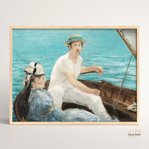 Edouard Manet Boating Schilderij Kunst Print