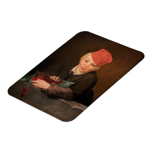 Edouard Manet - Boy met Cherries Magneet (Linkerzijde)