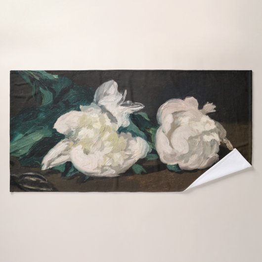 Edouard Manet - Branch of White Peonies, Secateurs Bad Handdoek (Badhanddoek)