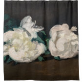 Edouard Manet - Branch of White Peonies, Secateurs Douchegordijn (Voorkant)