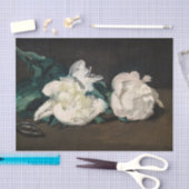 Edouard Manet - Branch of White Peonies, Secateurs Tissuepapier (Craft)