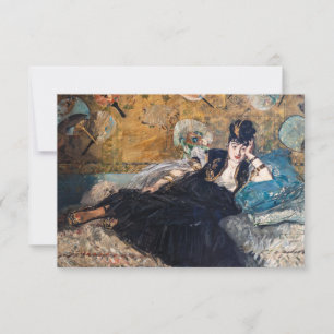 Edouard Manet - Dame met ventilatoren Bedankkaart