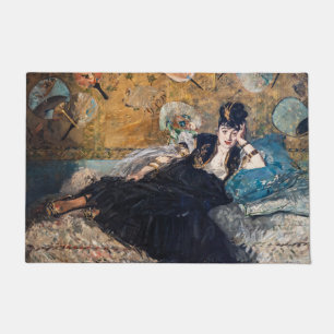 Edouard Manet - Dame met ventilatoren Deurmat