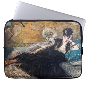 Edouard Manet - Dame met ventilatoren Laptop Sleeve