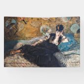 Edouard Manet - Dame met ventilatoren Spandoek (Horizontaal)