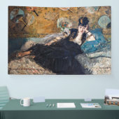Edouard Manet - Dame met ventilatoren Spandoek (Beurs)