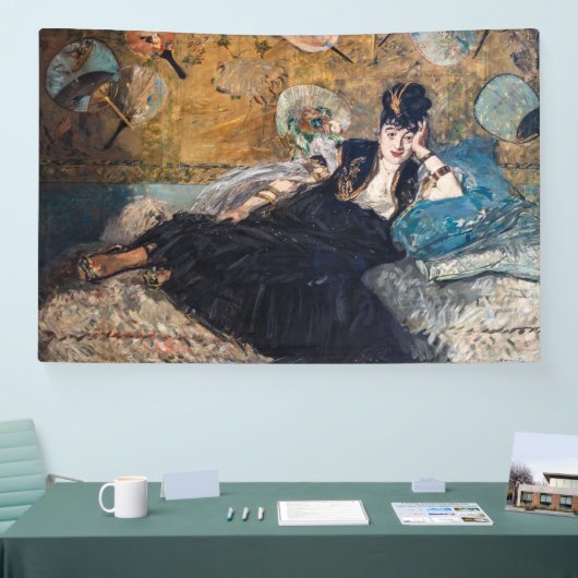 Edouard Manet - Dame met ventilatoren Spandoek (Beurs)