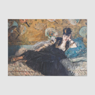 Edouard Manet - Dame met ventilatoren Tissuepapier