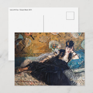 Edouard Manet - Dame met waaier Briefkaart