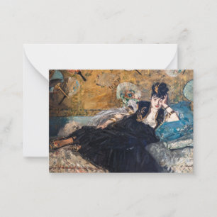 Edouard Manet - Dame met waaier Notitiekaartje