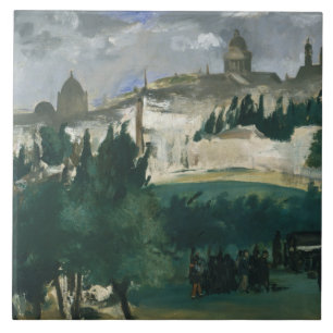 Edouard Manet - De begrafenis Tegeltje
